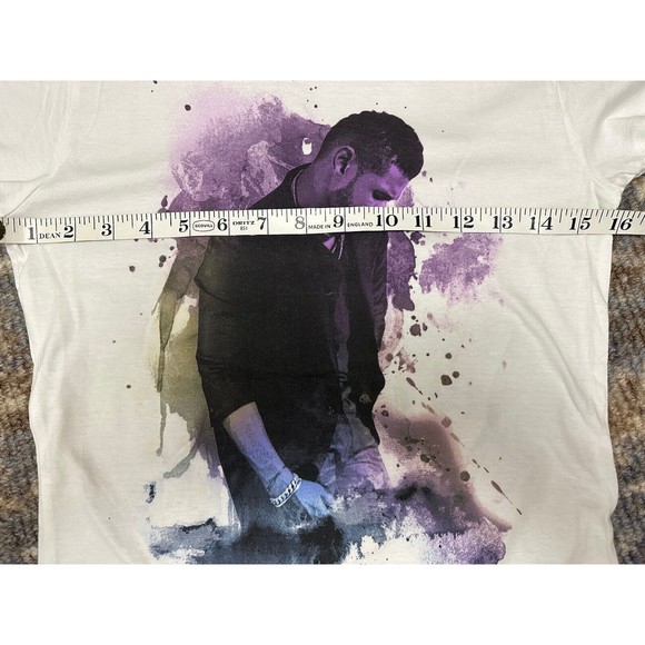 Usher OMG 2010 Tour Shirt Front/Back Graphic White Woman Small New - Picture 4 of 9